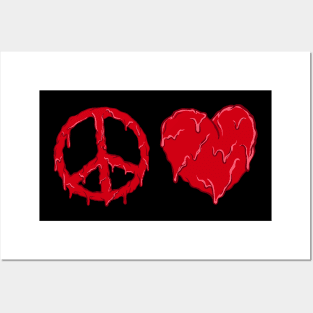 Grime Peace and Love Posters and Art